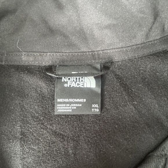 North Face 1/4 Zip Pioneer Peak Jacket Mens XXL Black Fleece Lined Lightweight - Picture 2 of 7